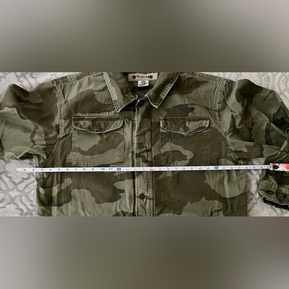 Route 66 Camo Utility Jacket Men’s L Zip & Button Closure Army Green - Picture 6 of 8